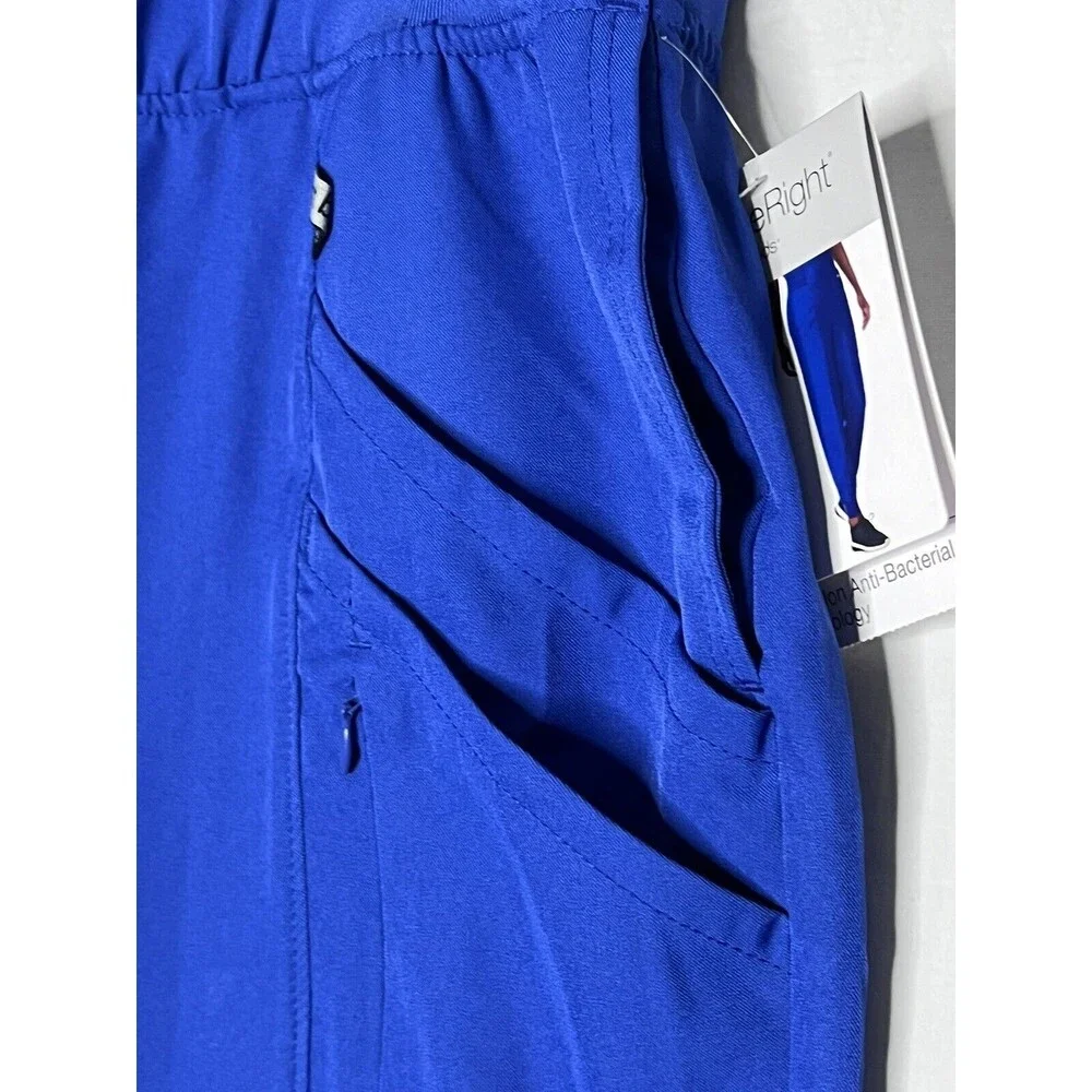NWT ClimateRight by CuddlDuds Womens Plus Scrub Jogger Sz Small Metro Blue - Picture 7 of 16